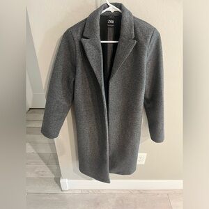 Zara long gray coat